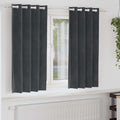 vidaXL Zasłony zaciemniające 2 pcs Jasnoszary 140 x 175 cm Aksamit
