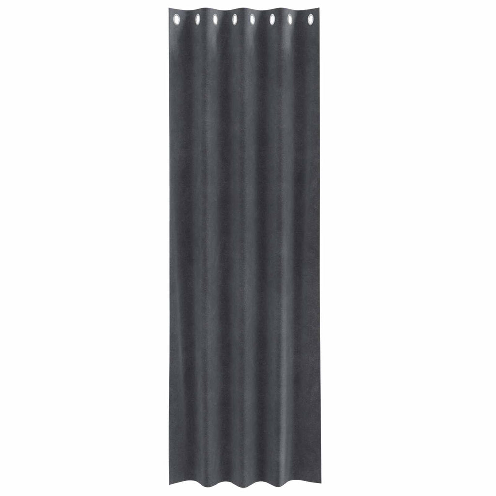 vidaXL Zasłony zaciemniające 2 pcs Jasnoszary 140 x 225 cm Aksamit