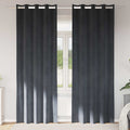 vidaXL Zasłony zaciemniające 2 pcs Jasnoszary 140 x 260 cm Aksamit