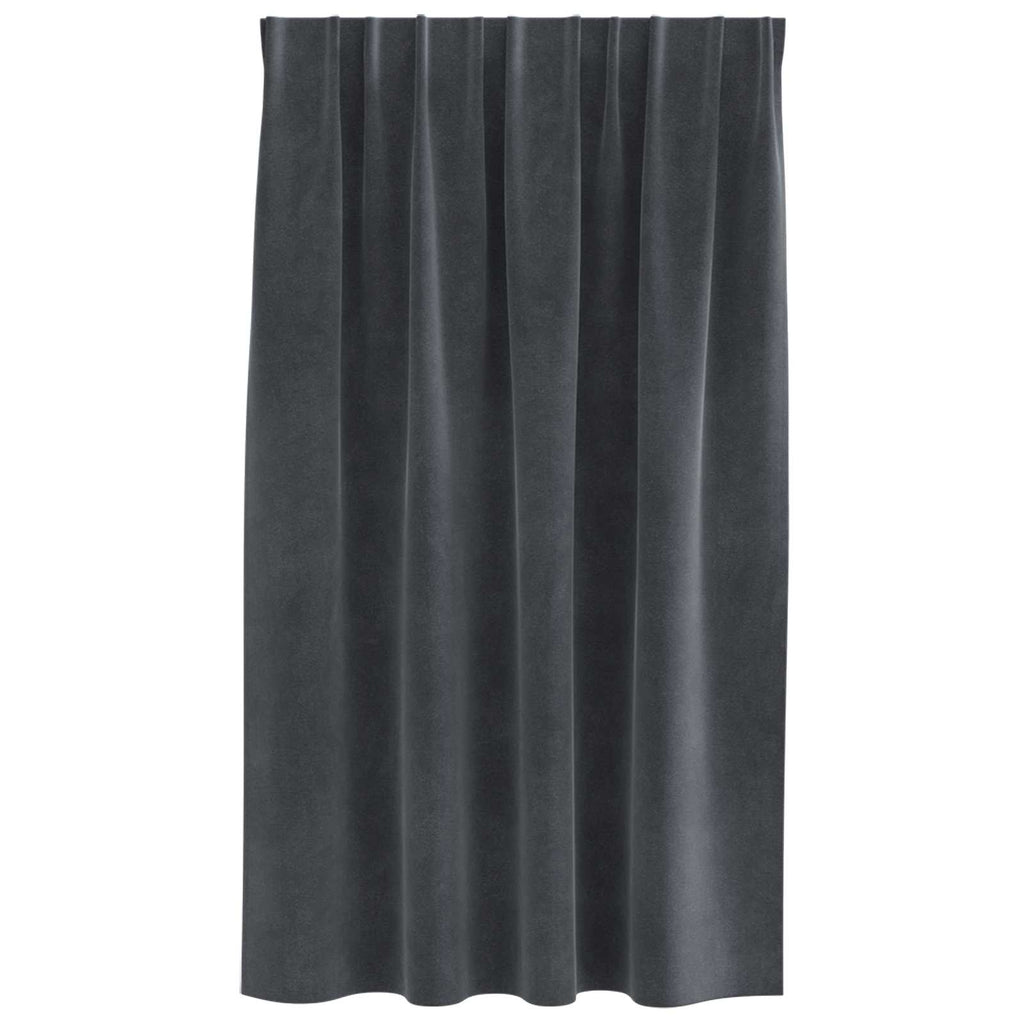 vidaXL Zasłony zaciemniające 2 pcs Jasnoszary 140 x 140 cm Aksamit