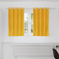 vidaXL Zasłony zaciemniające 2 pcs Musztardowy Żółty 140 x 140 cm