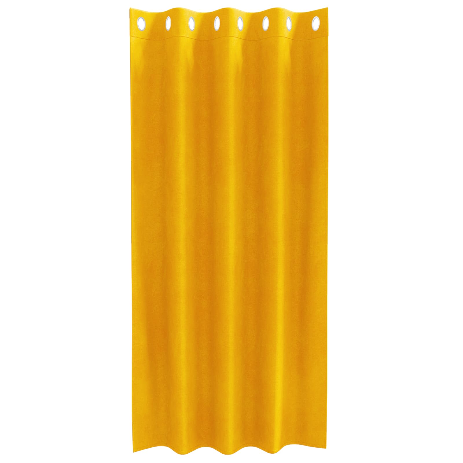 vidaXL Zasłony zaciemniające 2 pcs Musztardowy Żółty 140 x 175 cm