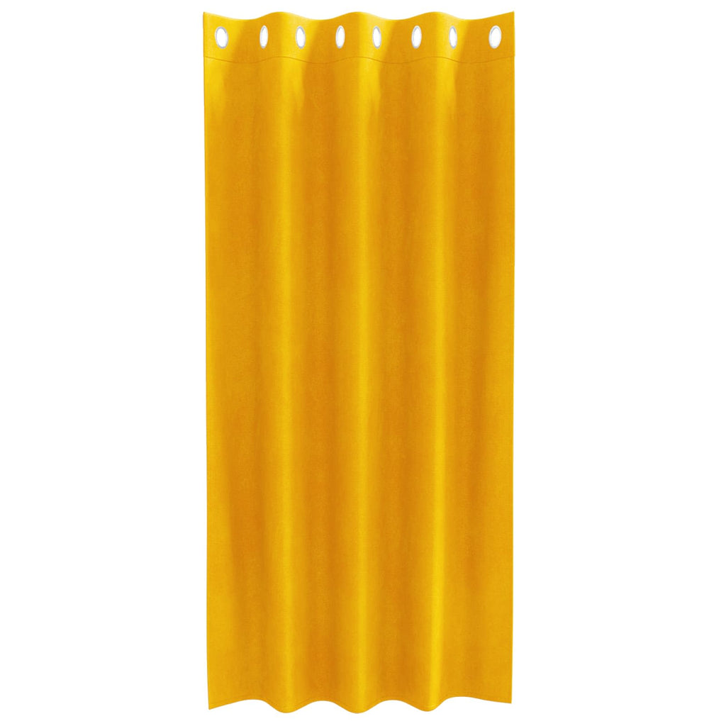 vidaXL Zasłony zaciemniające 2 pcs Musztardowy Żółty 140 x 175 cm