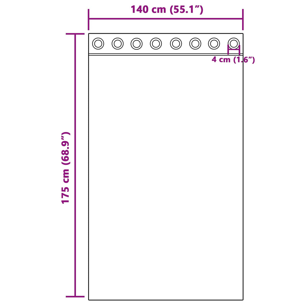 vidaXL Zasłony zaciemniające 2 pcs Musztardowy Żółty 140 x 175 cm