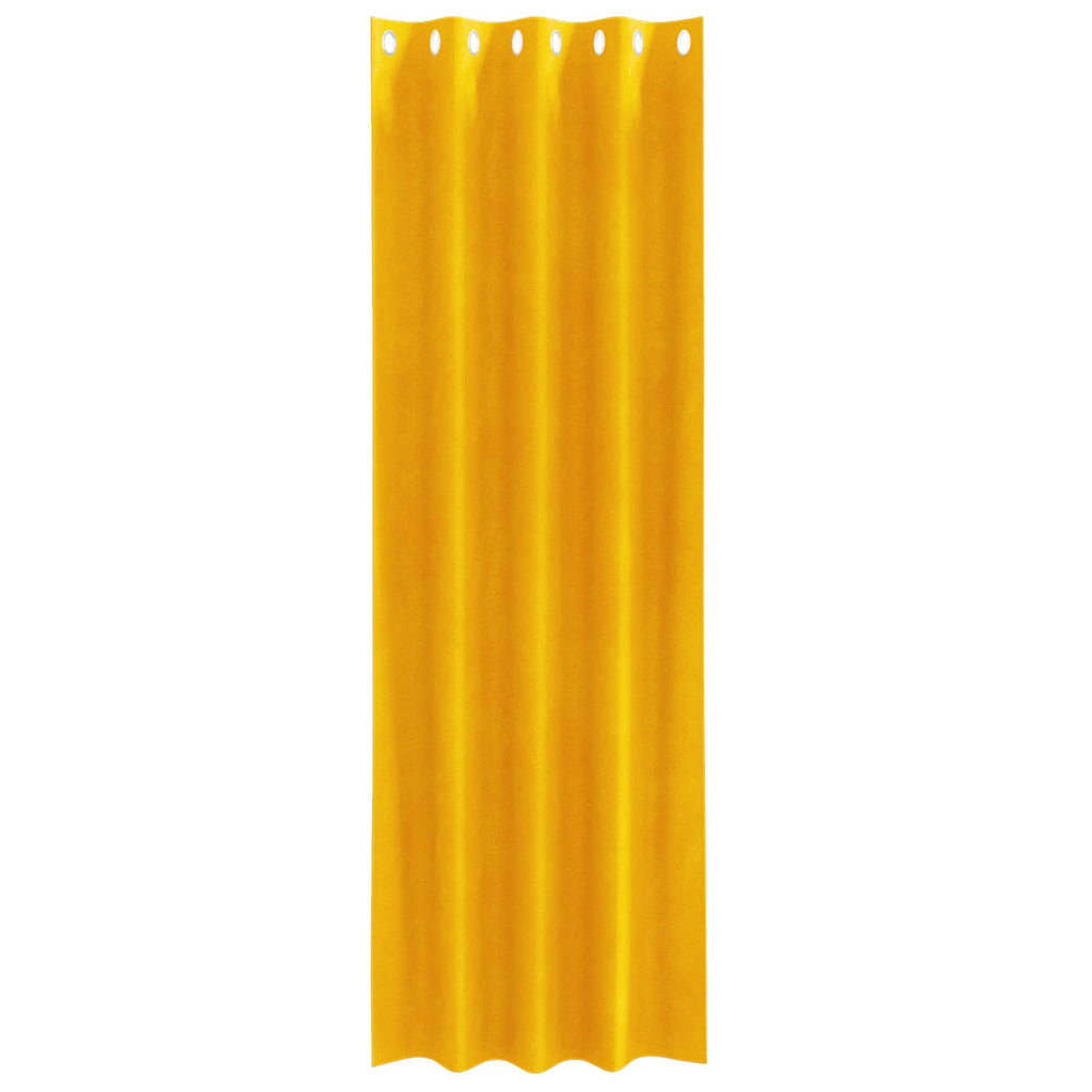 vidaXL Zasłony zaciemniające 2 pcs Musztardowy Żółty 140 x 260 cm