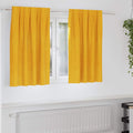 vidaXL Zasłony zaciemniające 2 pcs Musztardowy Żółty 140 x 140 cm