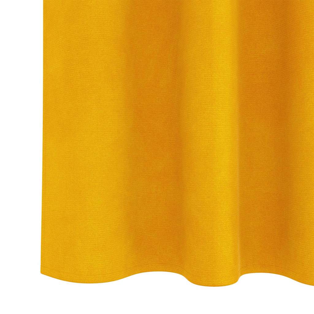 vidaXL Zasłony zaciemniające 2 pcs Musztardowy Żółty 140 x 175 cm