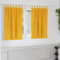 vidaXL Zasłony zaciemniające 2 pcs Musztardowy Żółty 140 x 140 cm