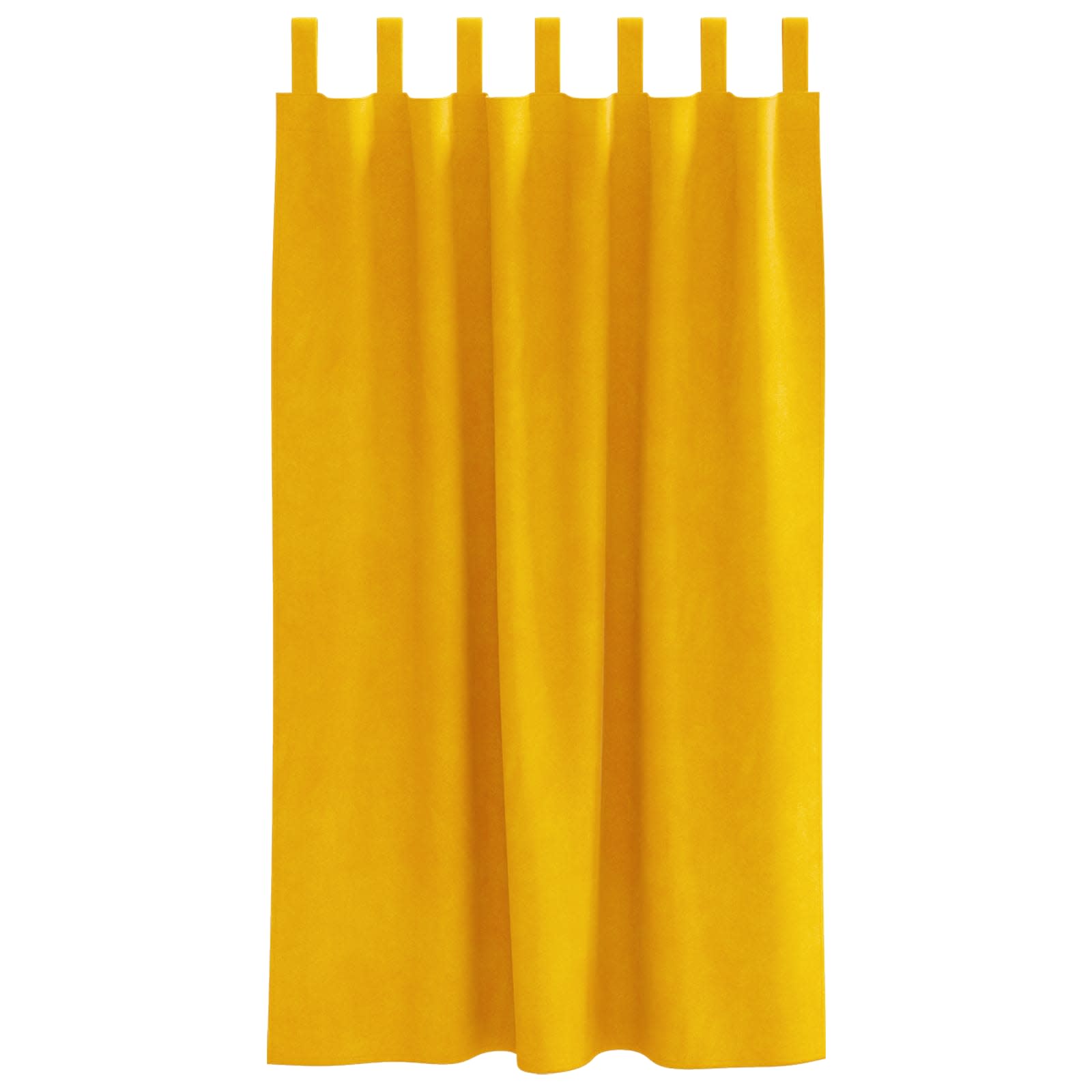 vidaXL Zasłony zaciemniające 2 pcs Musztardowy Żółty 140 x 175 cm
