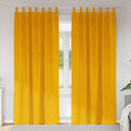 vidaXL Zasłony zaciemniające 2 pcs Musztardowy Żółty 140 x 260 cm