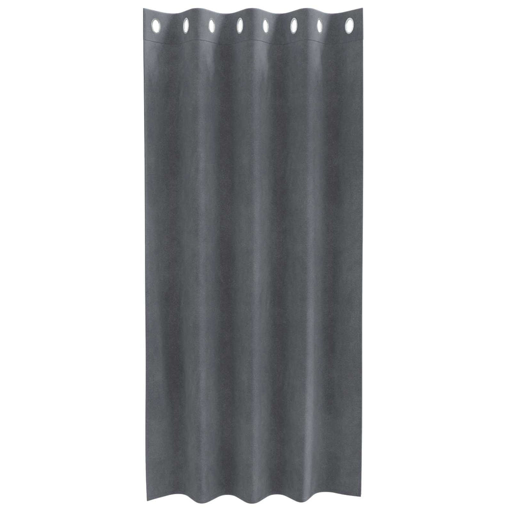 vidaXL Zasłony zaciemniające 2 pcs Jasnoszary 140 x 175 cm Aksamit