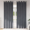 vidaXL Zasłony zaciemniające 2 pcs Jasnoszary 140 x 245 cm Aksamit