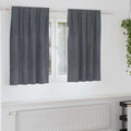 vidaXL Zasłony zaciemniające 2 pcs Jasnoszary 140 x 140 cm Aksamit