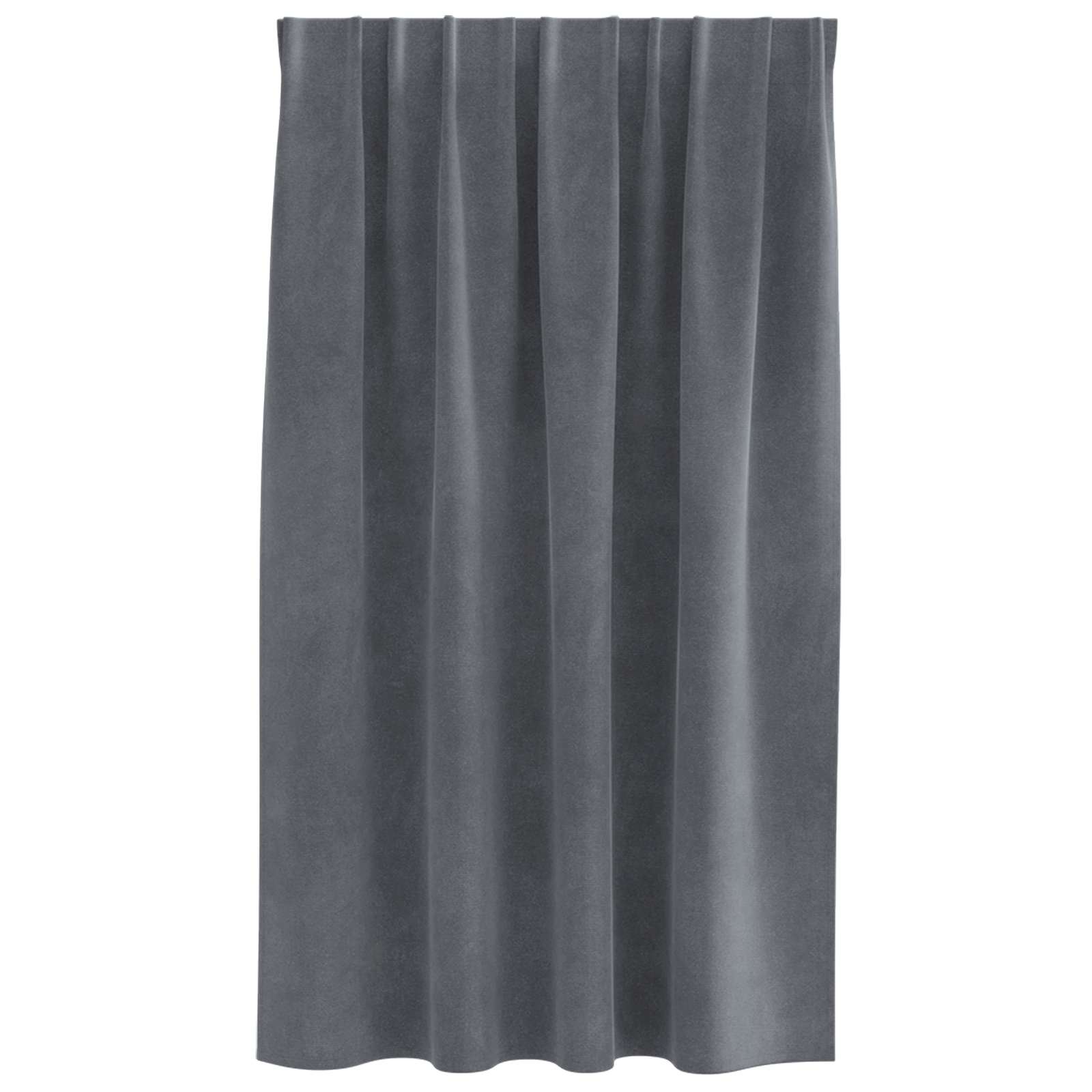 vidaXL Zasłony zaciemniające 2 pcs Jasnoszary 140 x 140 cm Aksamit