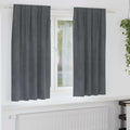 vidaXL Zasłony zaciemniające 2 pcs Jasnoszary 140 x 175 cm Aksamit