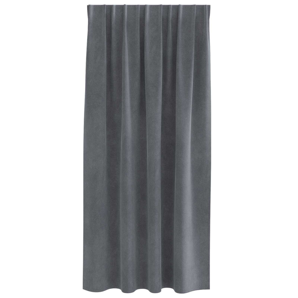vidaXL Zasłony zaciemniające 2 pcs Jasnoszary 140 x 175 cm Aksamit