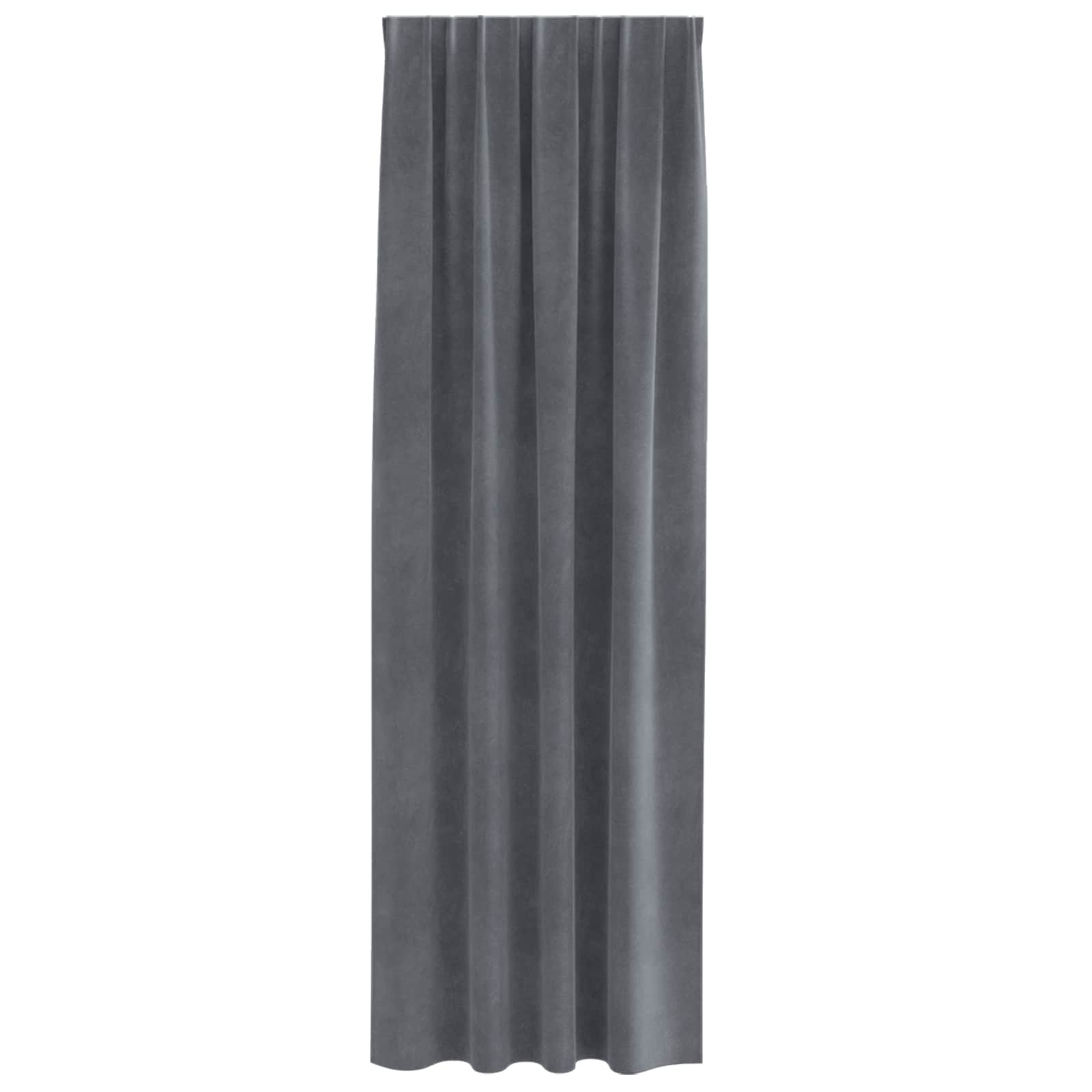 vidaXL Zasłony zaciemniające 2 pcs Jasnoszary 140 x 225 cm Aksamit