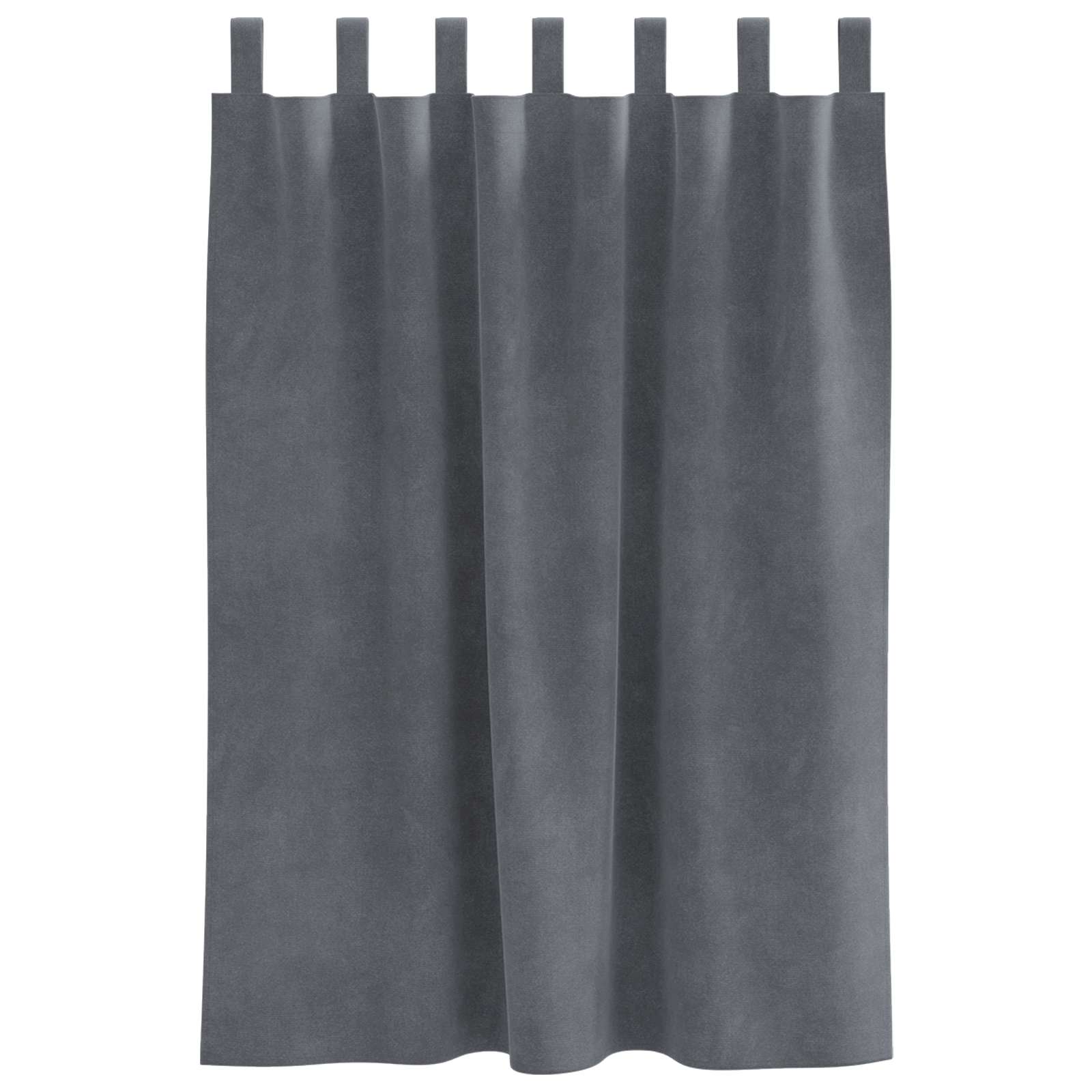 vidaXL Zasłony zaciemniające 2 pcs Jasnoszary 140 x 140 cm Aksamit