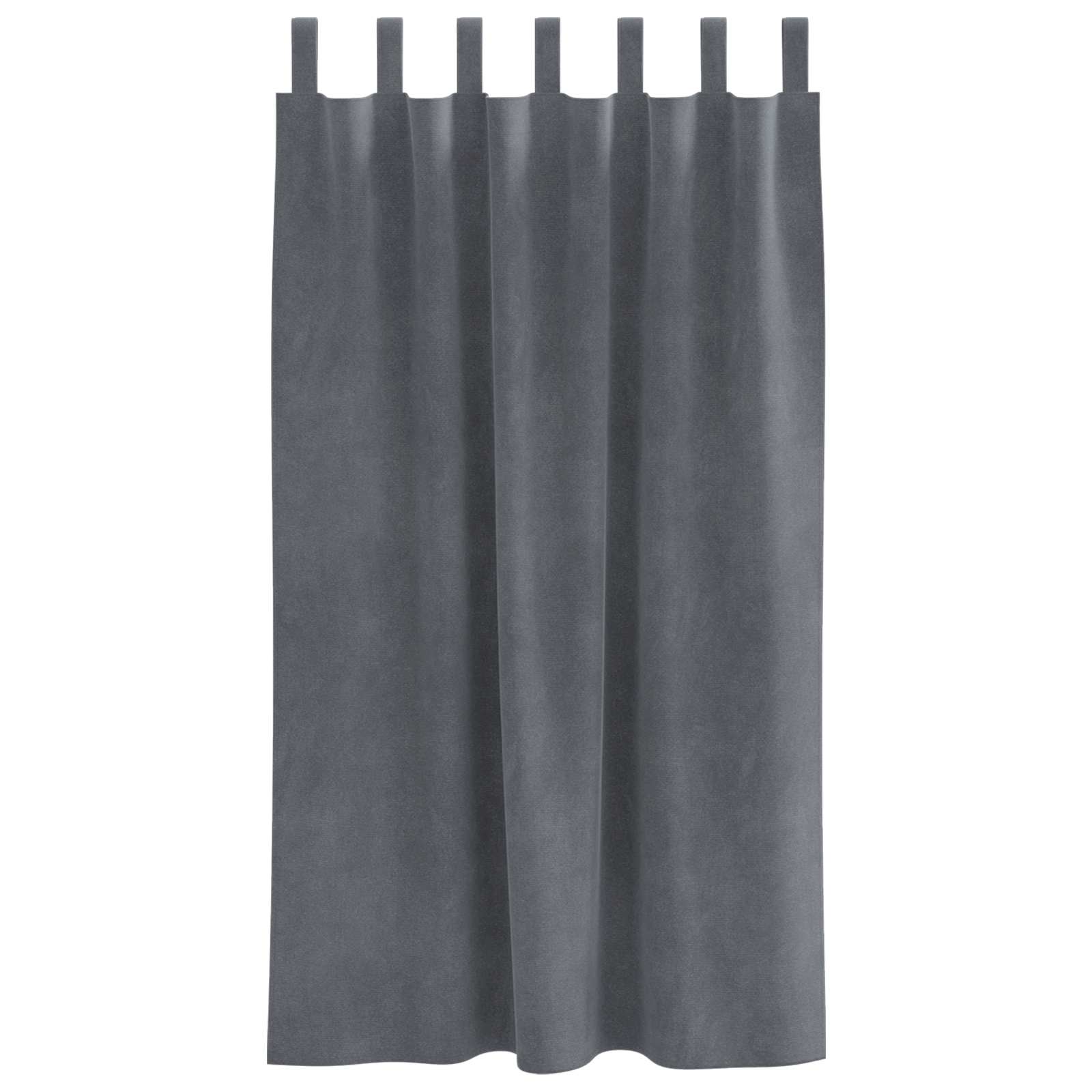 vidaXL Zasłony zaciemniające 2 pcs Jasnoszary 140 x 175 cm Aksamit