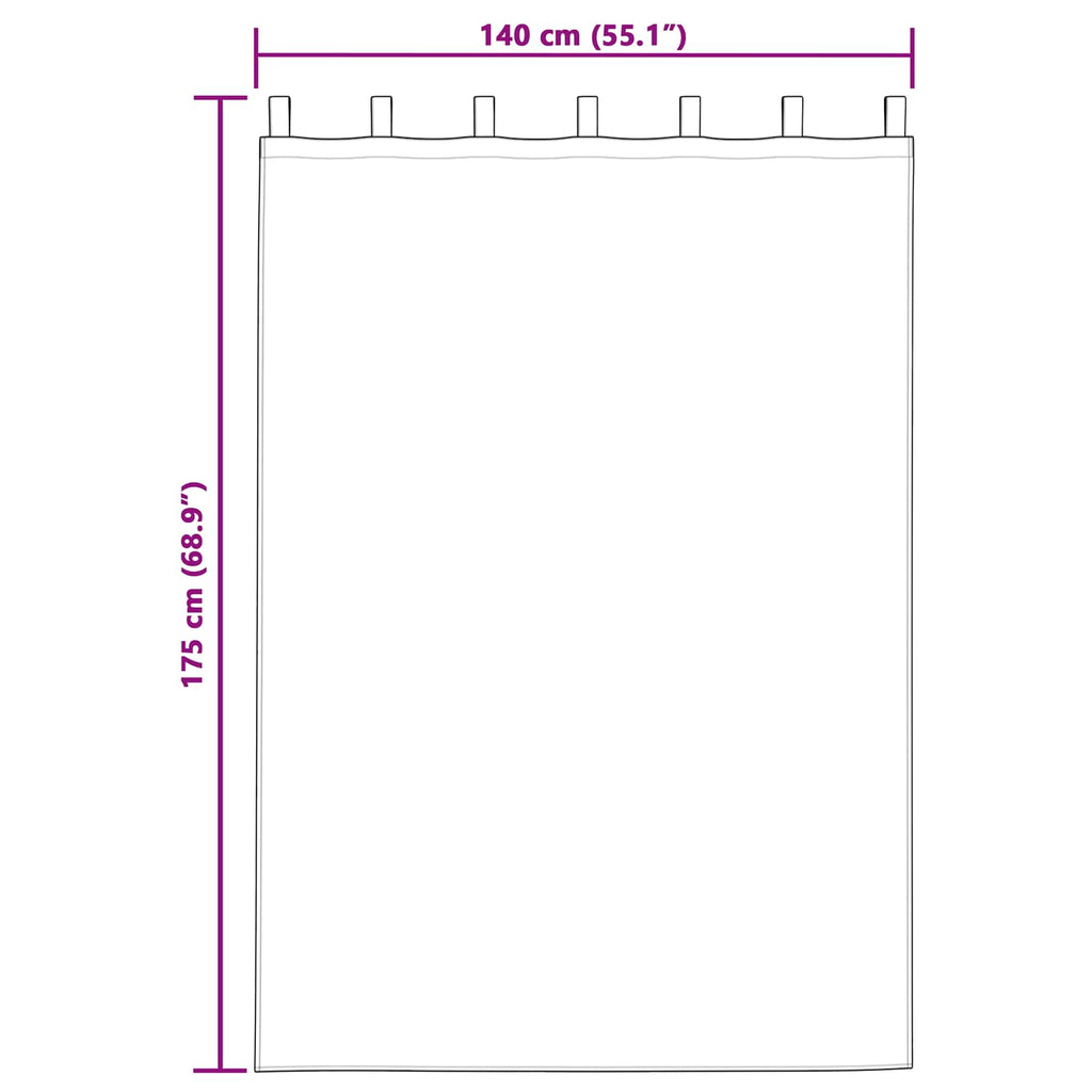 vidaXL Zasłony zaciemniające 2 pcs Jasnoszary 140 x 175 cm Aksamit