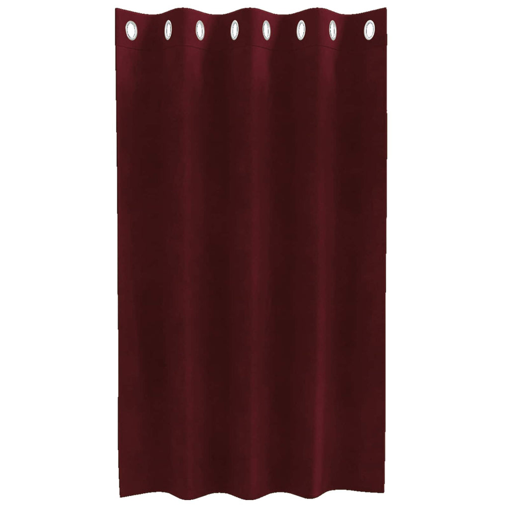 vidaXL Zasłony zaciemniające 2 pcs Czerwone wino 140 x 140 cm Aksamit