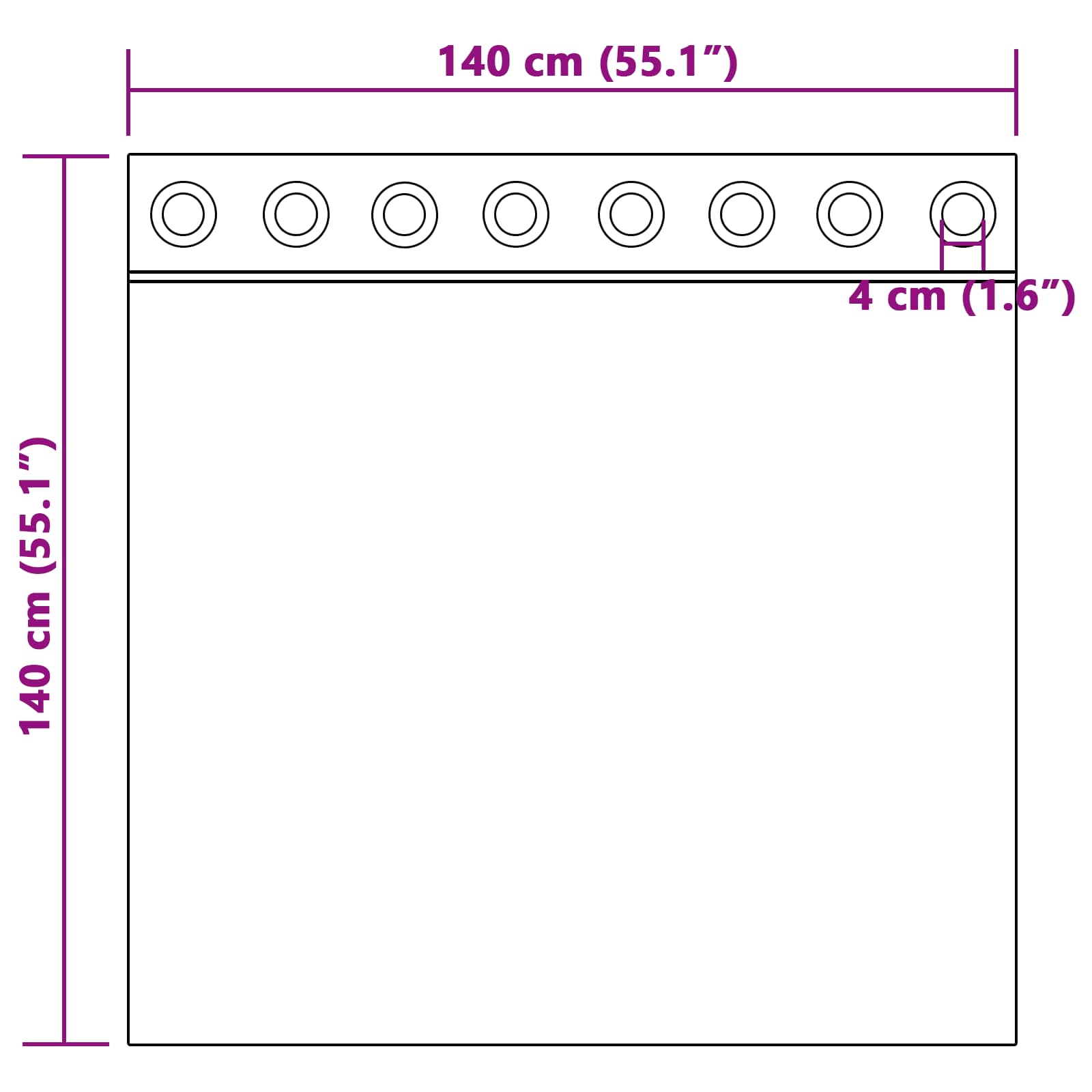 vidaXL Zasłony zaciemniające 2 pcs Czerwone wino 140 x 140 cm Aksamit