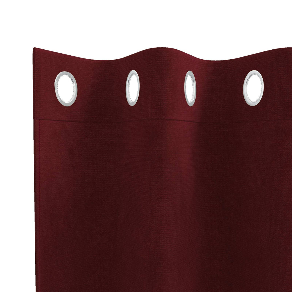 vidaXL Zasłony zaciemniające 2 pcs Czerwone wino 140 x 225 cm Aksamit