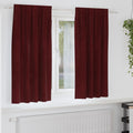vidaXL Zasłony zaciemniające 2 pcs Czerwone wino 140 x 175 cm Aksamit