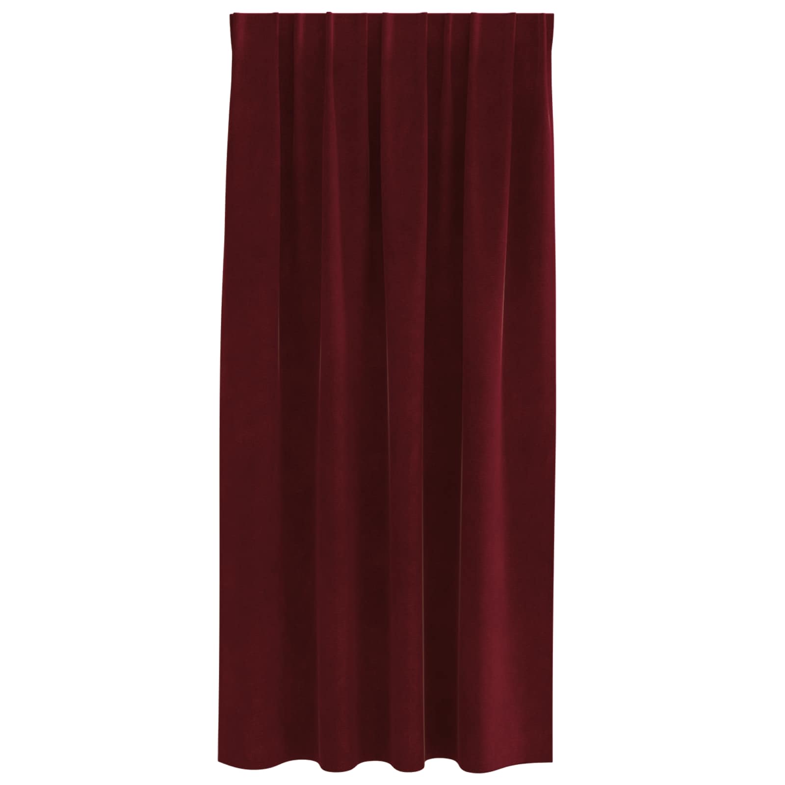 vidaXL Zasłony zaciemniające 2 pcs Czerwone wino 140 x 175 cm Aksamit