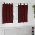 vidaXL Zasłony zaciemniające 2 pcs Czerwone wino 140 x 140 cm Aksamit