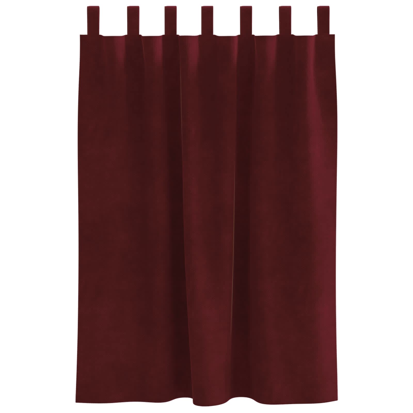 vidaXL Zasłony zaciemniające 2 pcs Czerwone wino 140 x 140 cm Aksamit