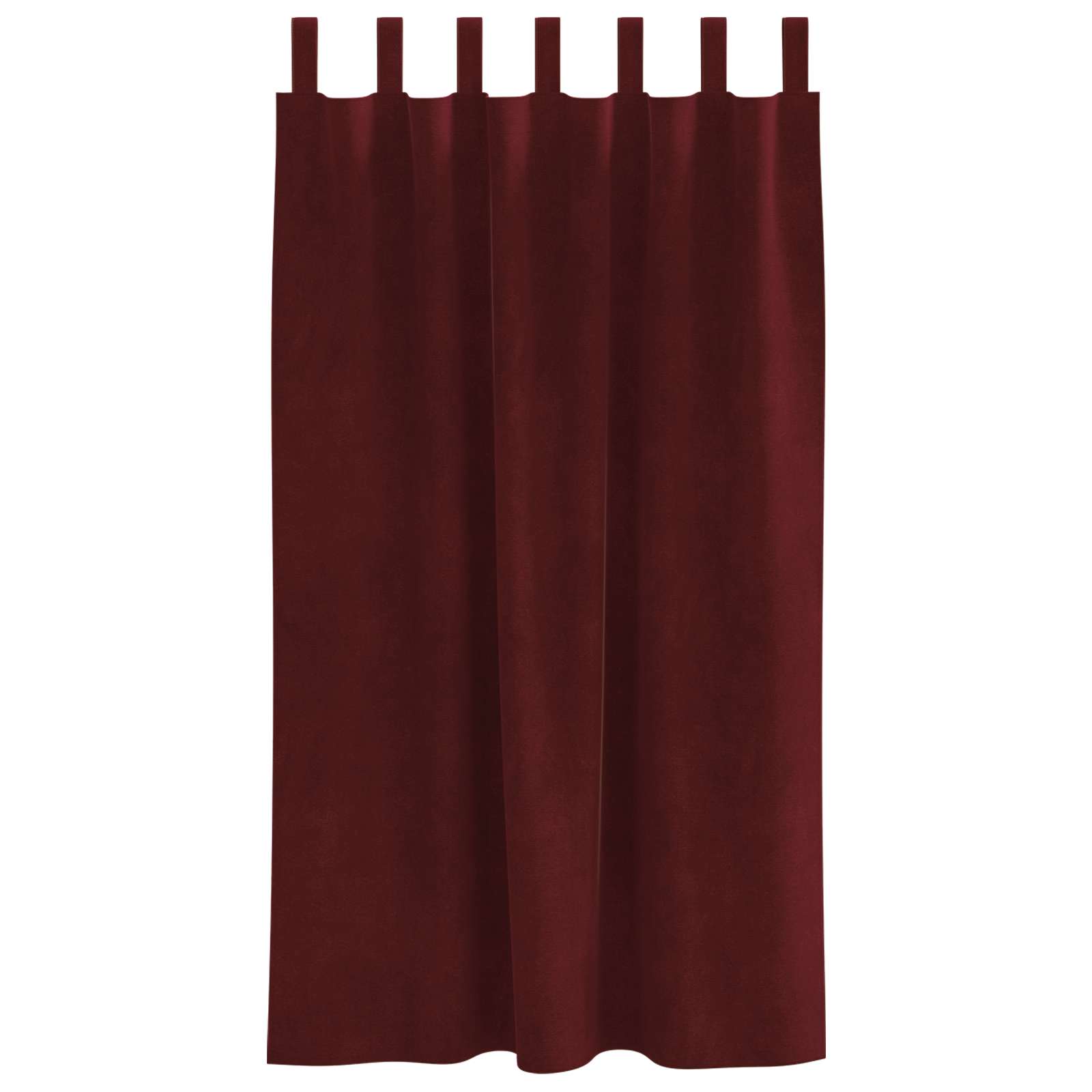 vidaXL Zasłony zaciemniające 2 pcs Czerwone wino 140 x 175 cm Aksamit