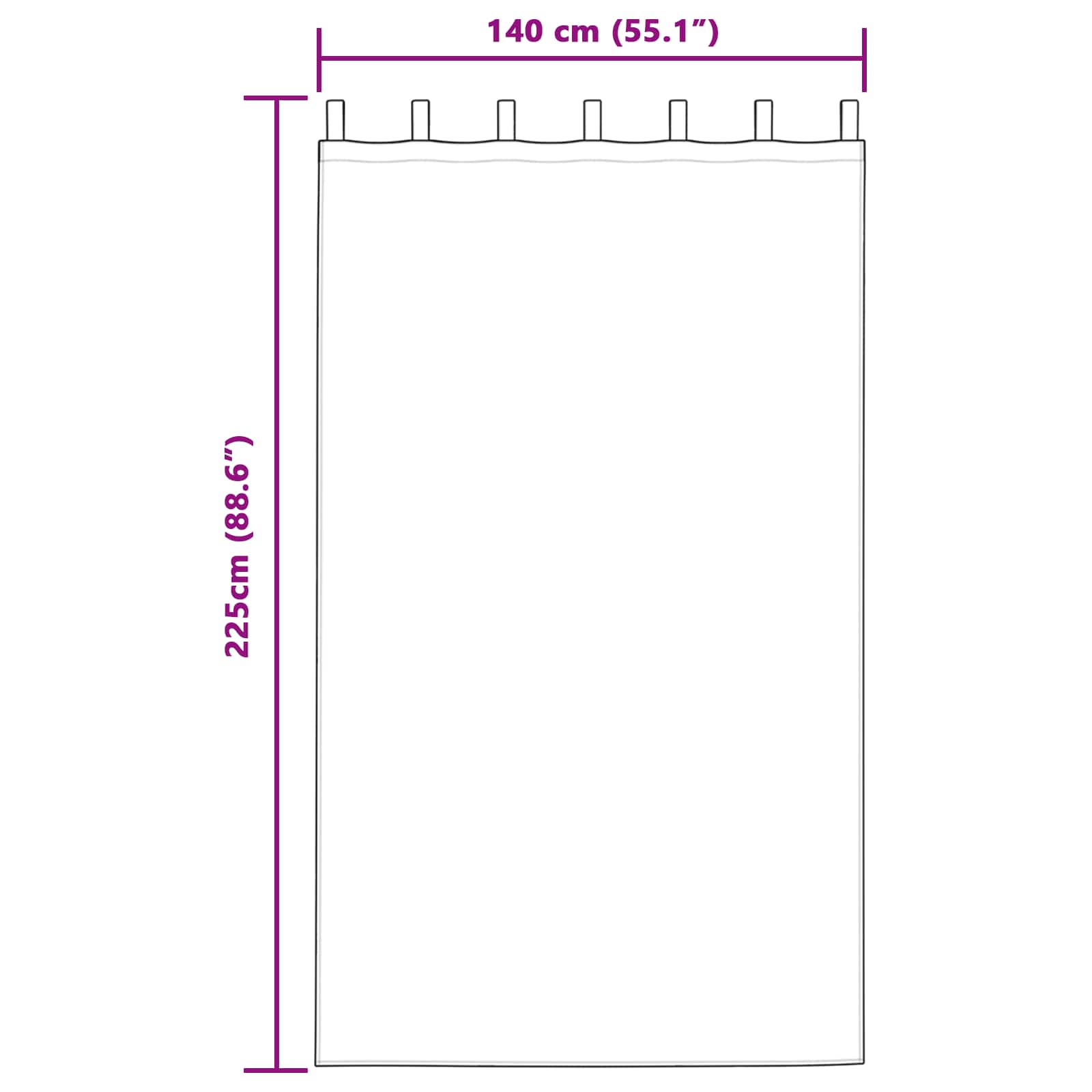 vidaXL Zasłony zaciemniające 2 pcs Czerwone wino 140 x 225 cm Aksamit