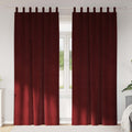 vidaXL Zasłony zaciemniające 2 pcs Czerwone wino 140 x 245 cm Aksamit