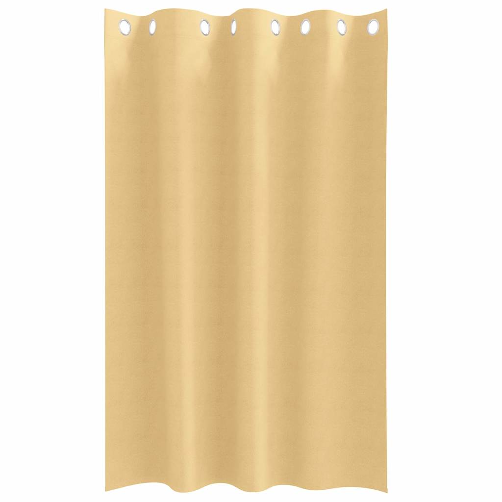 vidaXL Firany blackout z kółkami 2 pcs Beżowy 175 x 140 cm Poliester