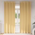 vidaXL Firany blackout z kółkami 2 pcs Beżowy 225 x 140 cm Poliester