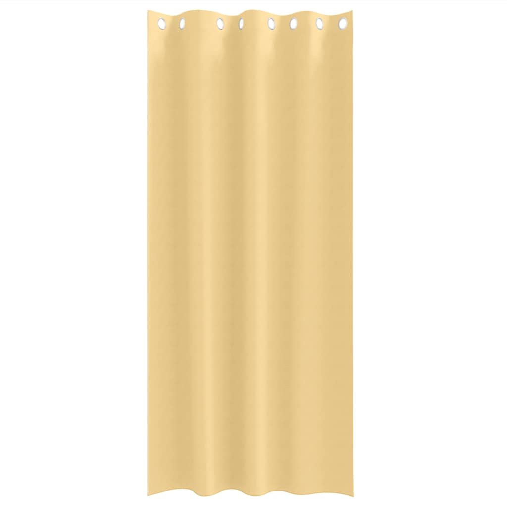 vidaXL Firany blackout z kółkami 2 pcs Beżowy 245 x 140 cm Poliester