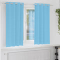 vidaXL Firany blackout z kółkami 2 pcs Jasnoniebieski 175 x 140 cm