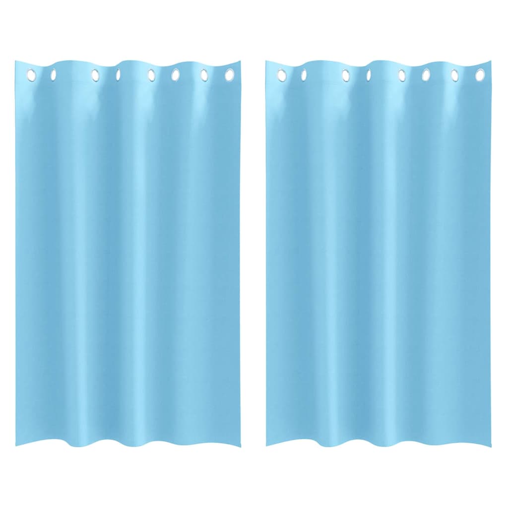 vidaXL Firany blackout z kółkami 2 pcs Jasnoniebieski 175 x 140 cm