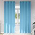 vidaXL Firany blackout z kółkami 2 pcs Jasnoniebieski 245 x 140 cm