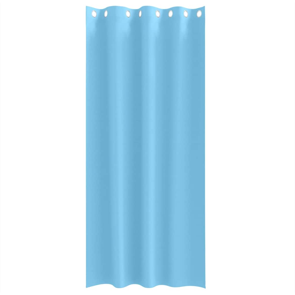 vidaXL Firany blackout z kółkami 2 pcs Jasnoniebieski 260 x 140 cm