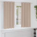 vidaXL Firany blackout z kółkami 2 pcs Ciemnoszary 175 x 140 cm