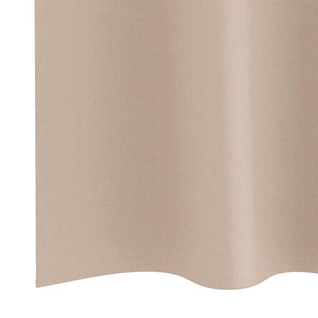 vidaXL Firany blackout z kółkami 2 pcs Ciemnoszary 260 x 140 cm
