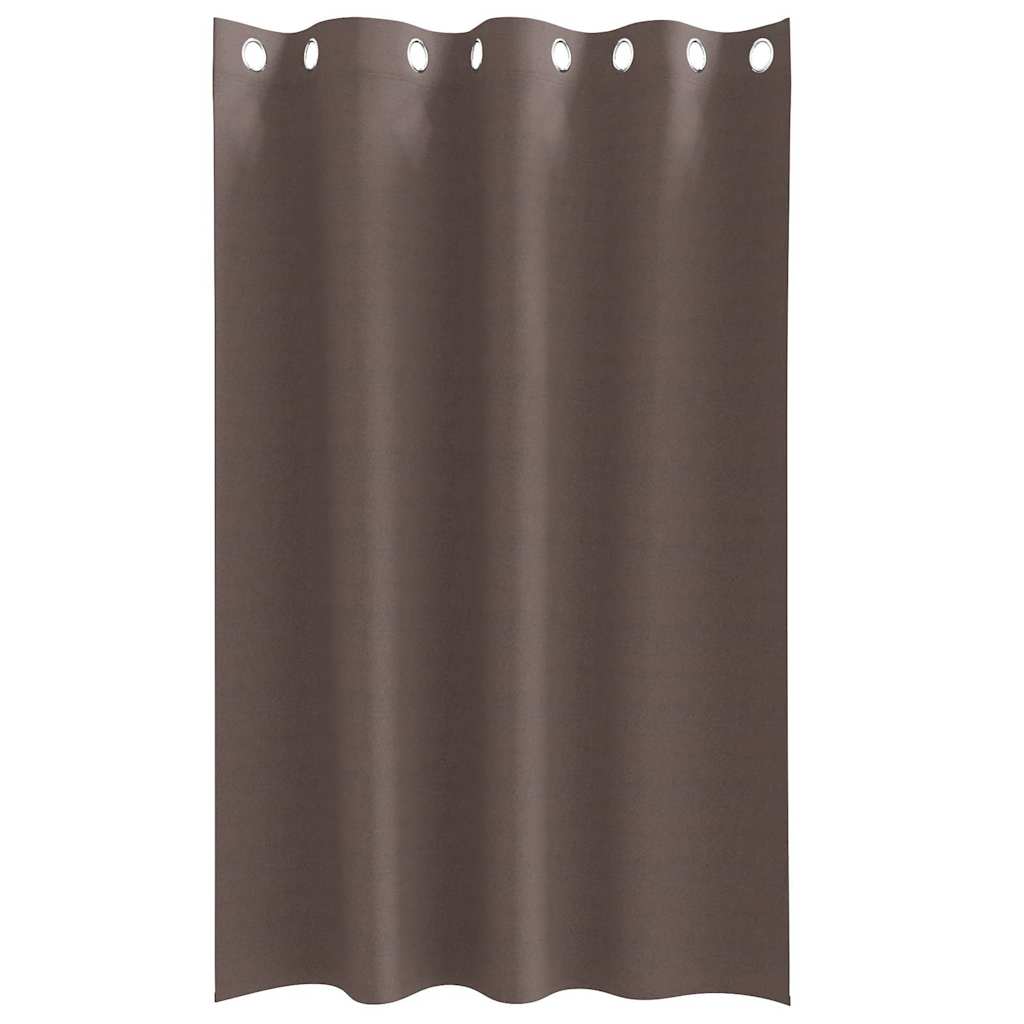 vidaXL Firany blackout z kółkami 2 pcs Ciemny brąz 175 x 140 cm