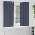 vidaXL Firany blackout z kółkami 2 pcs Antracyt 175 x 140 cm Poliester