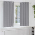 vidaXL Firany blackout z kółkami 2 pcs Jasnoszary 175 x 140 cm