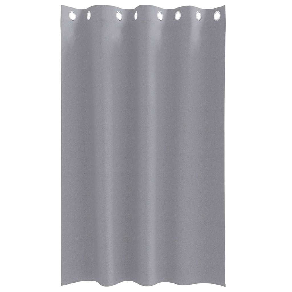vidaXL Firany blackout z kółkami 2 pcs Jasnoszary 175 x 140 cm