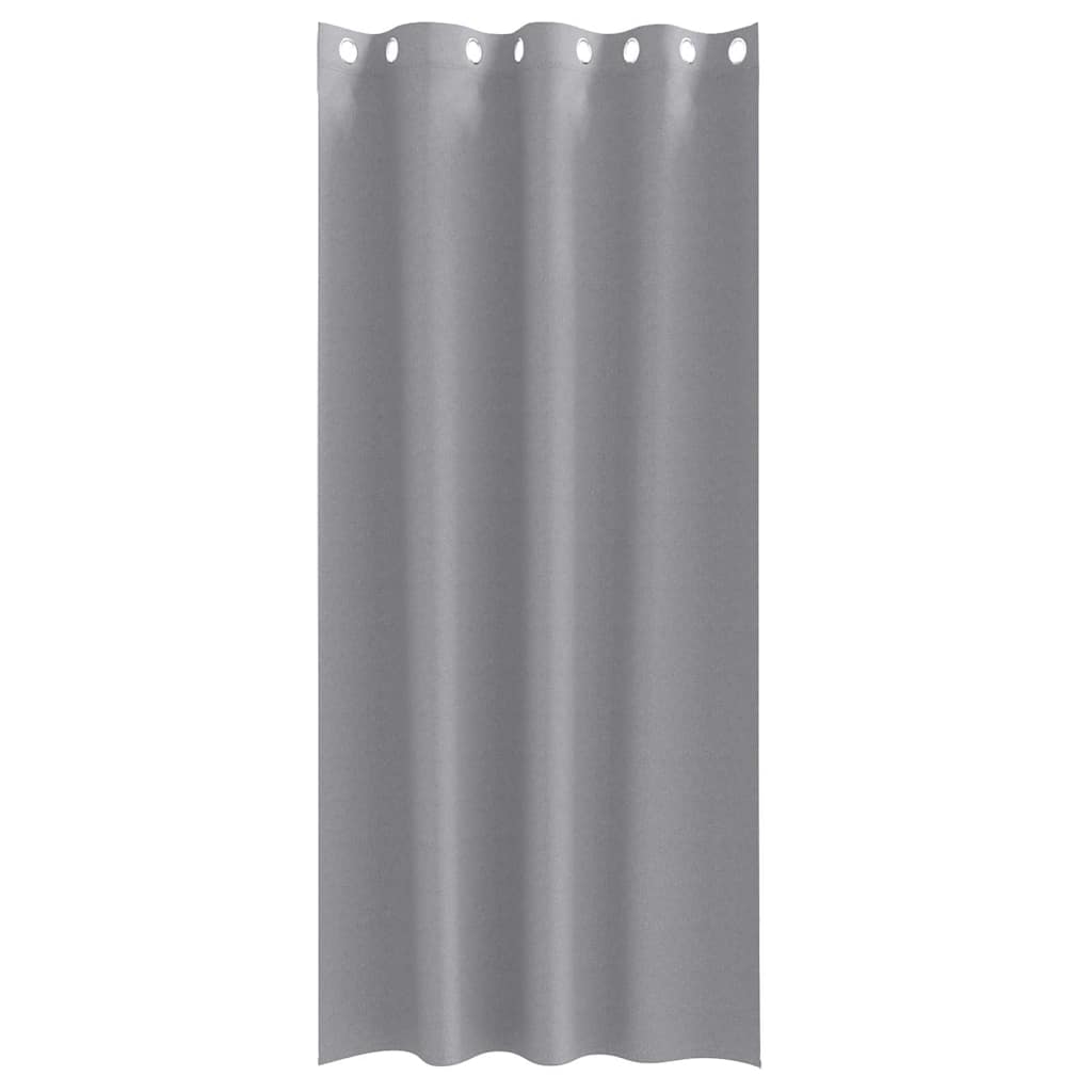 vidaXL Firany blackout z kółkami 2 pcs Jasnoszary 245 x 140 cm