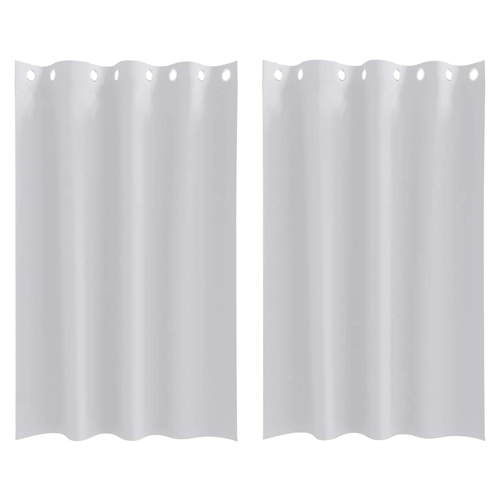 vidaXL Firany blackout z kółkami 2 pcs Jasnoszary 175 x 140 cm