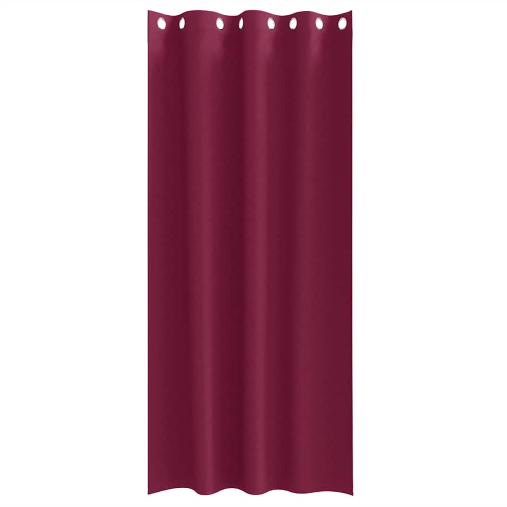 vidaXL Firany blackout z kółkami 2 pcs Czerwone wino 225 x 140 cm